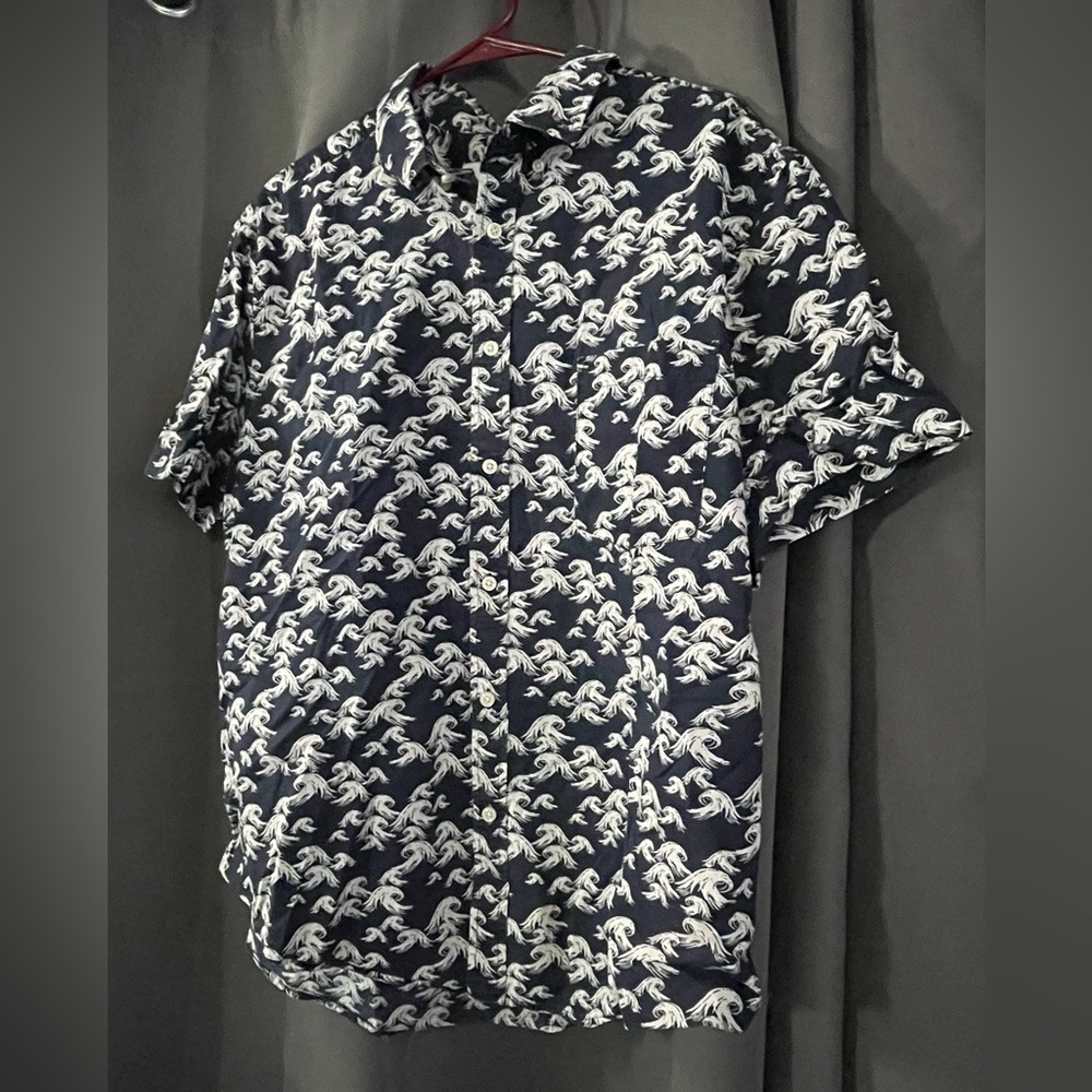 Goodfellow & Co Navy and White Casual Shirt